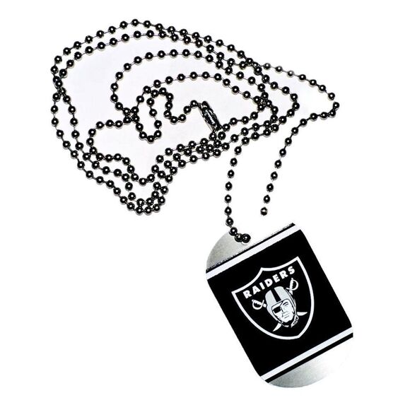 Las Vegas Raiders Dog Tag Ball Chain Necklace 11/13/23 Game Giveaway vs NY Jets - Picture 1 of 9